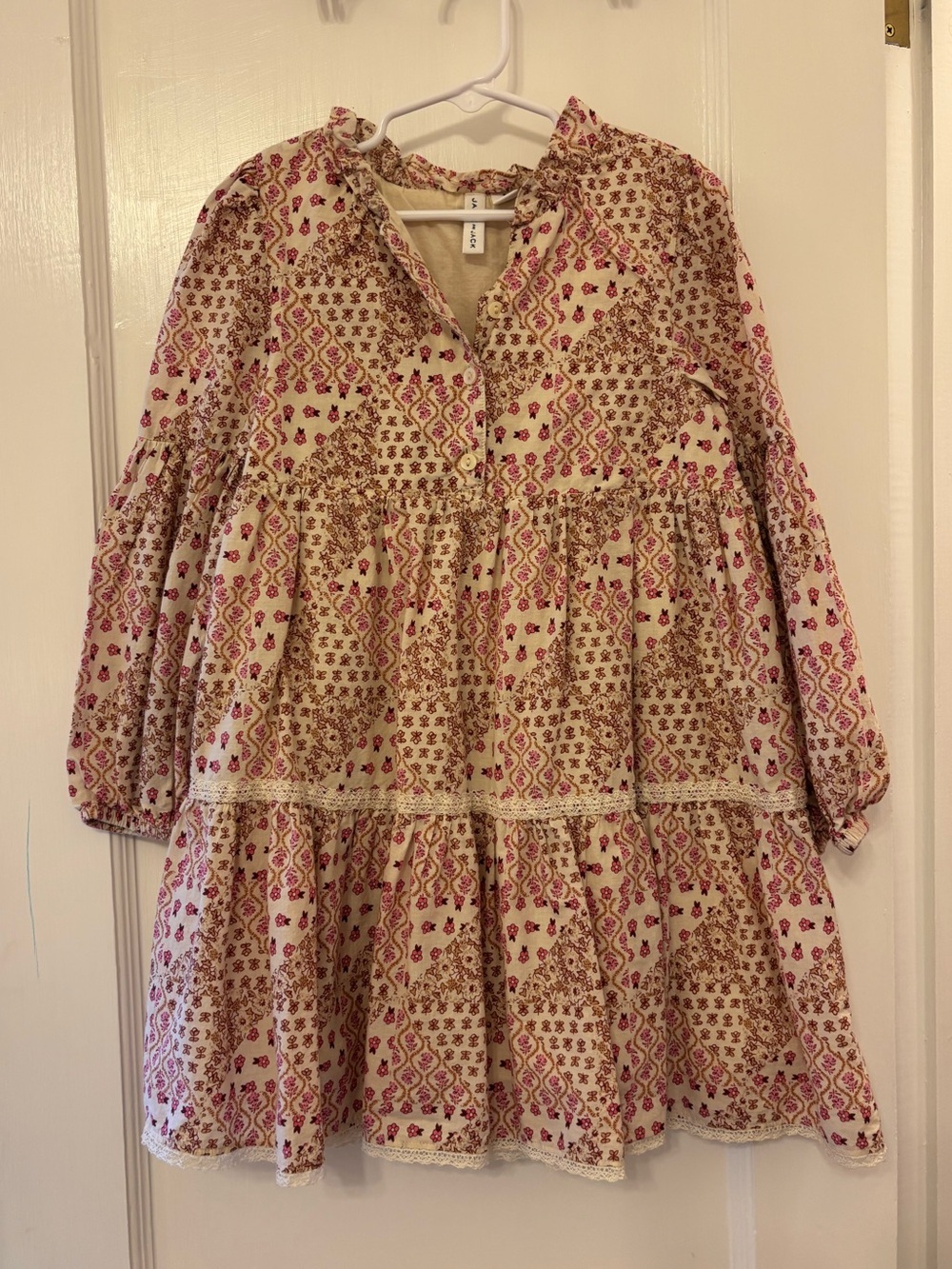 Janie and Jack Patchwork Floral Tiered Dress